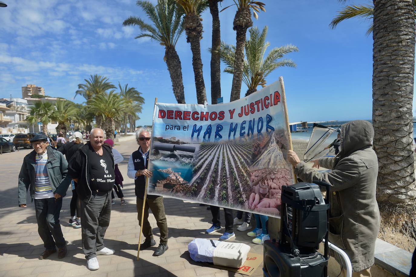 Marcha por los derechos del Mar Menor en San Javier, en imágenes