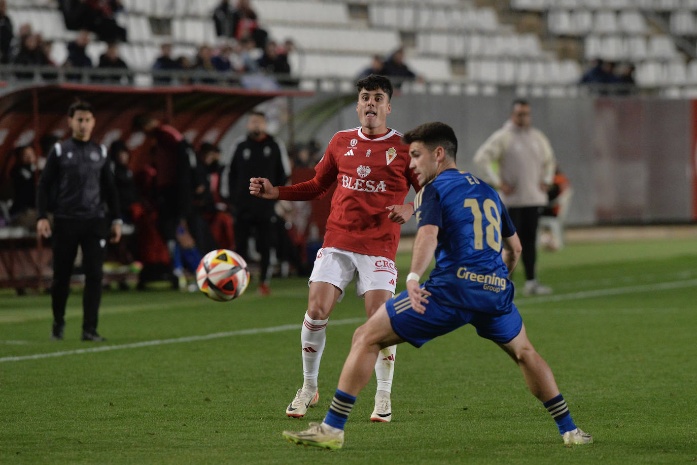 La victoria del Real Murcia frente al Recreativo Granada, en imágenes