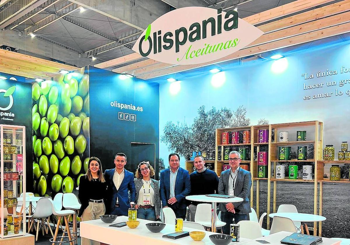 El equipo profesional de Olispania Alimentaria que se desplazó a Alimentaria.