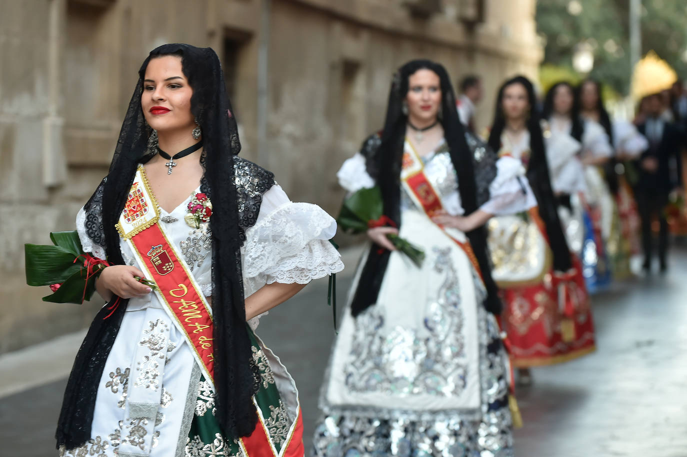 Las imágenes de la ofrenda floral a la Virgen de la Fuensanta