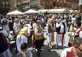 Ambiente en la jornada del Bando de la Huerta en la plaza del Romea, en una imagen de archivo.