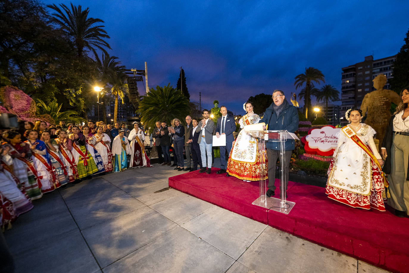 Las imágenes de la inauguración de los Jardines de Primavera en Murcia