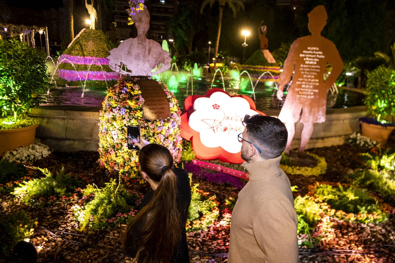 Las imágenes de la inauguración de los Jardines de Primavera en Murcia