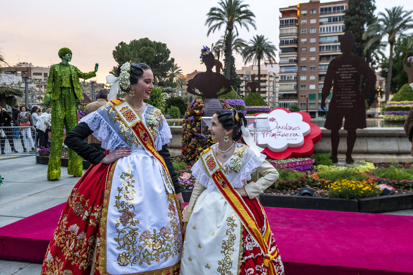 Las imágenes de la inauguración de los Jardines de Primavera en Murcia