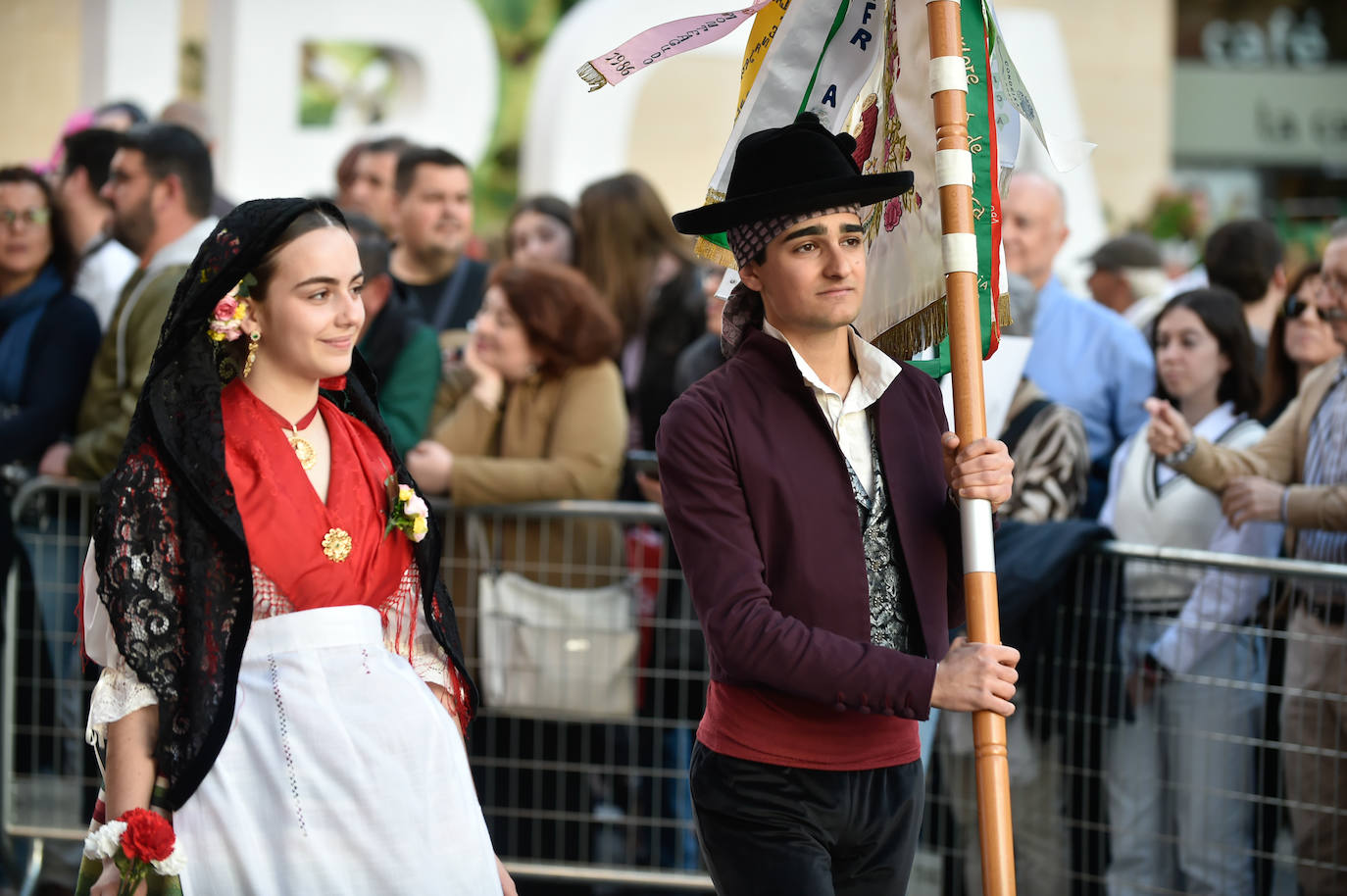 Las imágenes de la ofrenda floral a la Virgen de la Fuensanta
