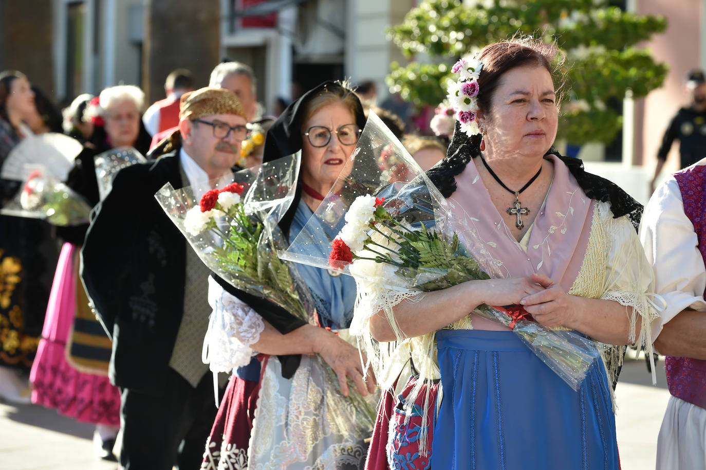 Las imágenes de la ofrenda floral a la Virgen de la Fuensanta