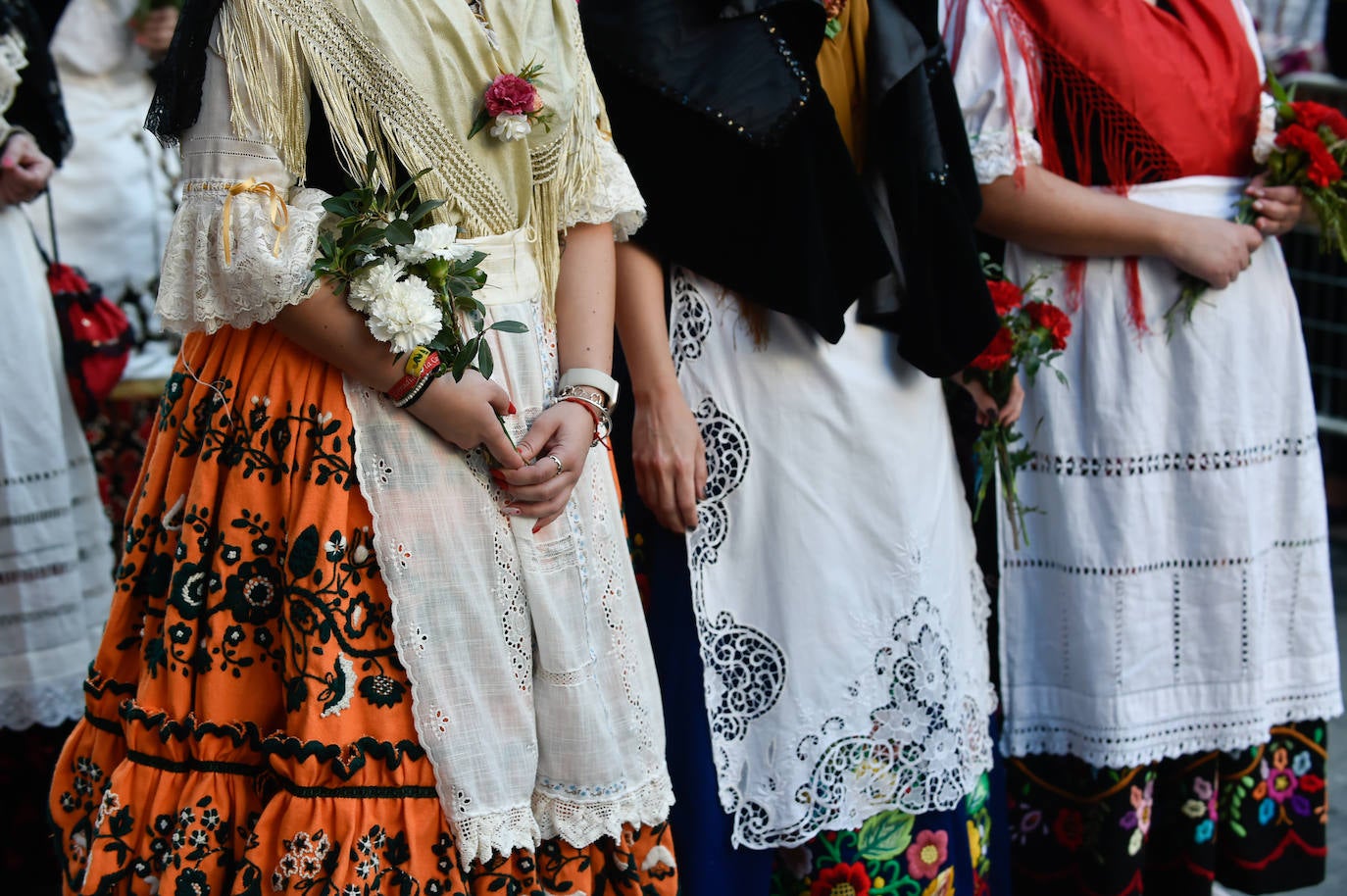 Las imágenes de la ofrenda floral a la Virgen de la Fuensanta