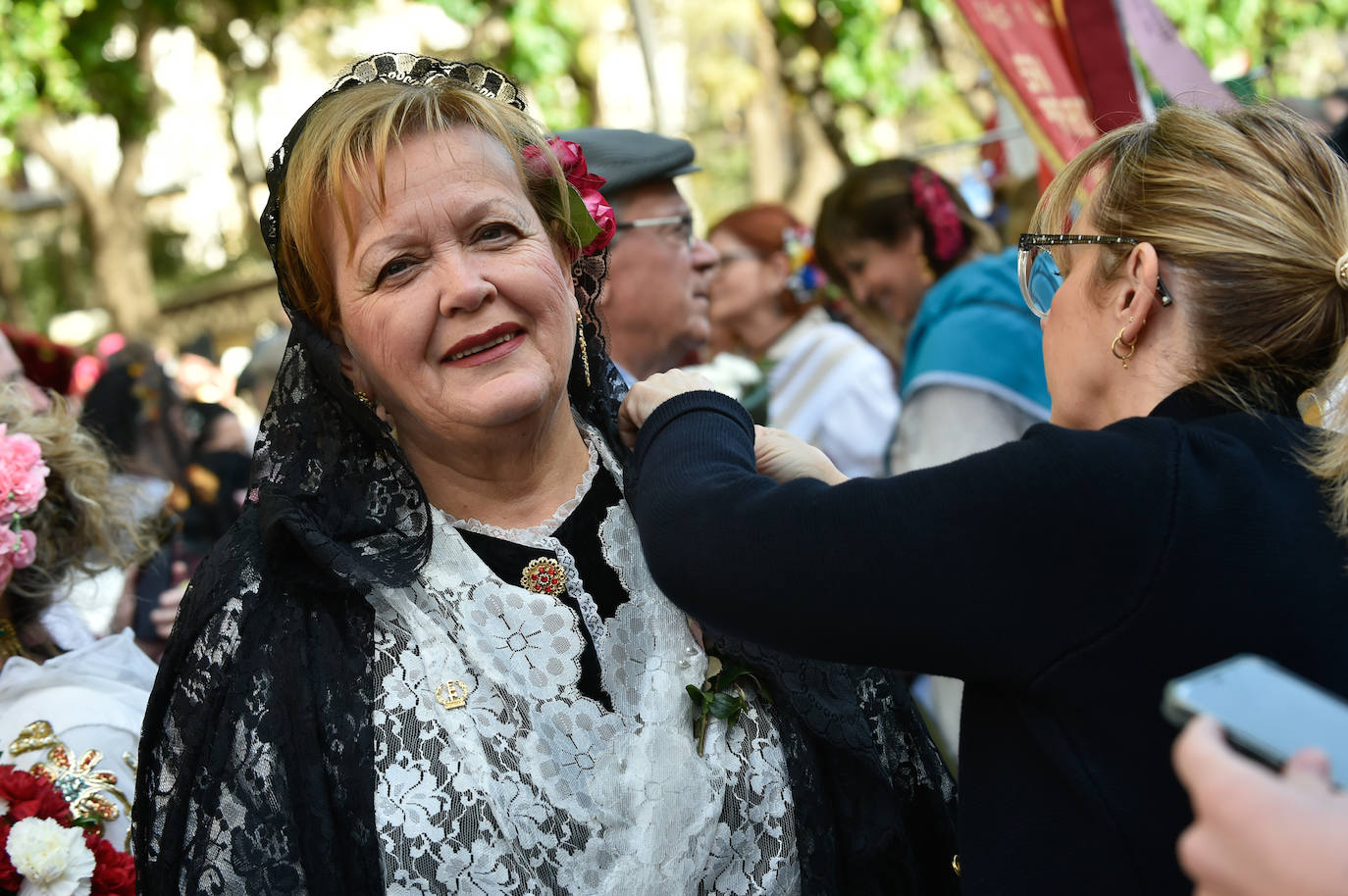 Las imágenes de la ofrenda floral a la Virgen de la Fuensanta