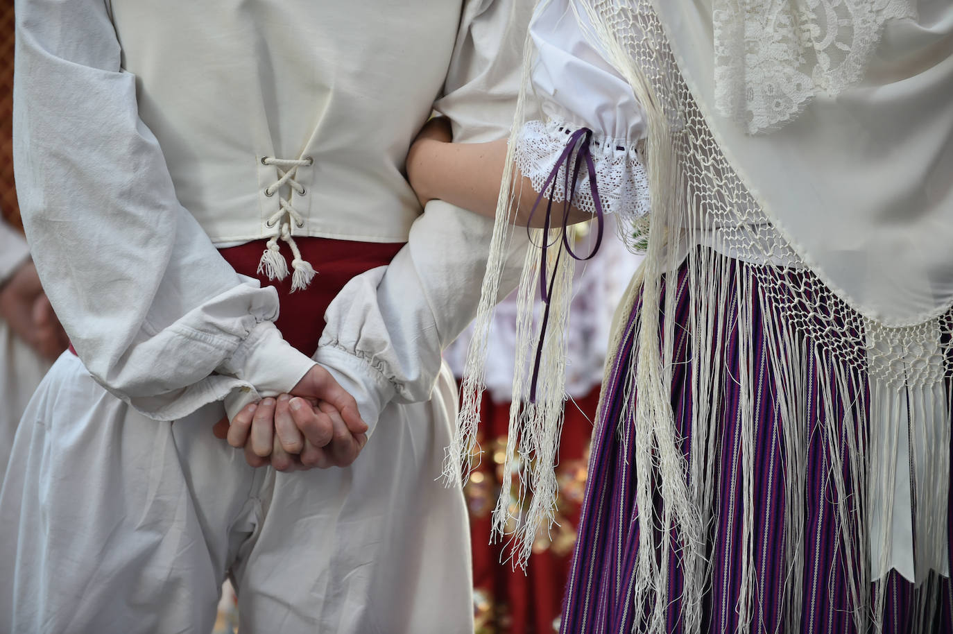 Las imágenes de la ofrenda floral a la Virgen de la Fuensanta