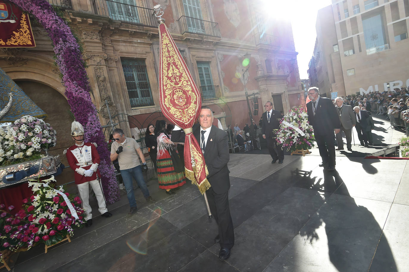 Las imágenes de la ofrenda floral a la Virgen de la Fuensanta