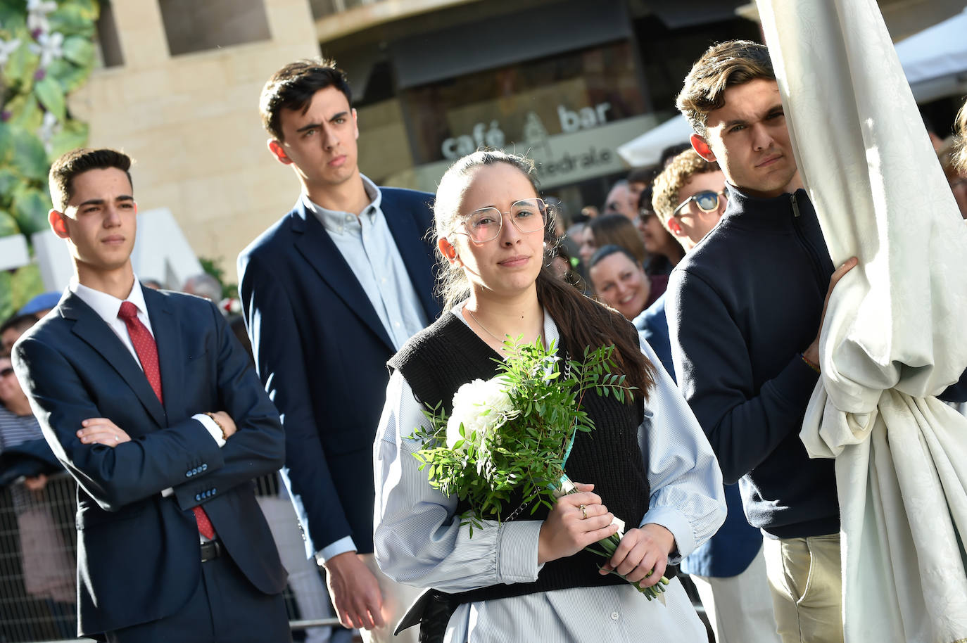 Las imágenes de la ofrenda floral a la Virgen de la Fuensanta