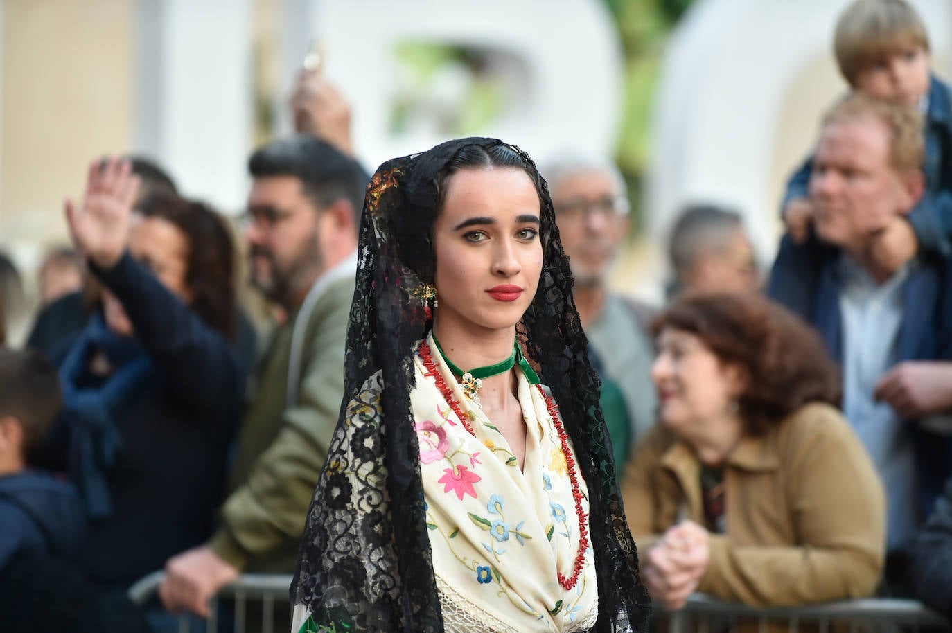 Las imágenes de la ofrenda floral a la Virgen de la Fuensanta
