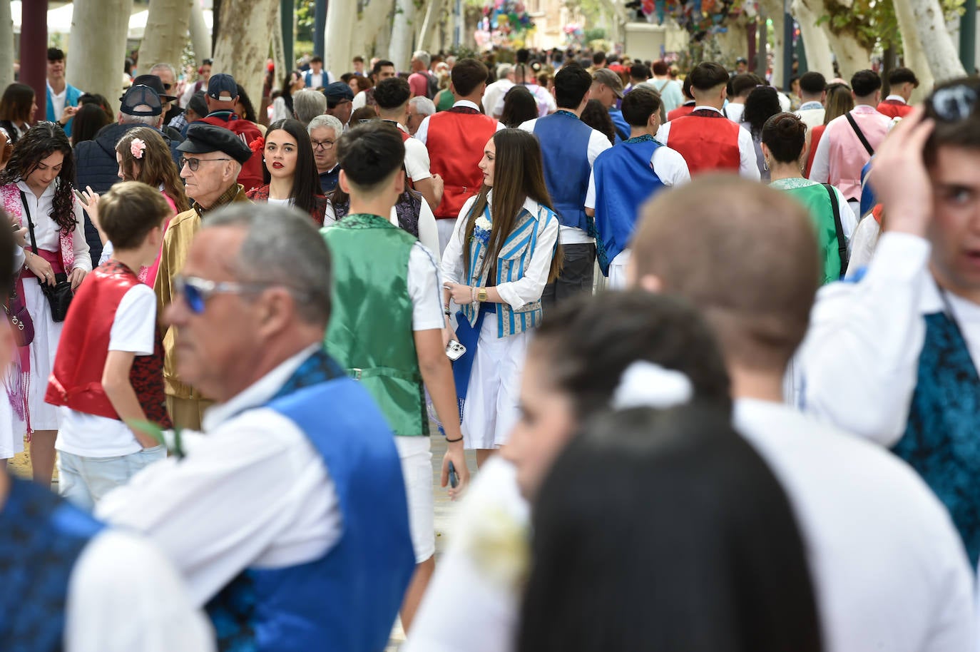 Las calles de Murcia rebosan en el Bando de la Huerta