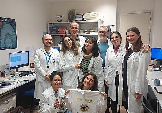 Parte del equipo del grupo de Investigación de Patología Molecular y Farmacogenética del IMIB y de la UCAM.