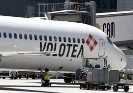 Una aeronave de la compañía Volotea, en una imagen de archivo.