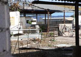 Instalaciones de una granja porcina en la pedanía lorquina de Torrecilla.