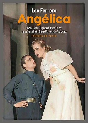 Imagen - Portada de 'Angélica' en la que aparece Margarita Xirgú en una representación de este papel junto con el actor que interpreta el papel de Orlando vestido con el uniforme del ejército republicano.