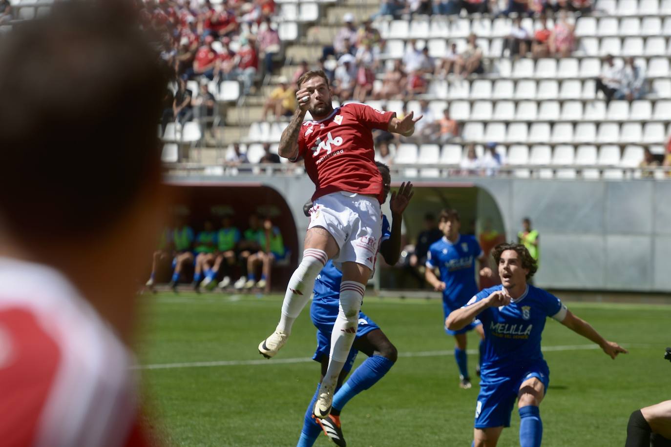 La victoria del Real Murcia frente al Melilla, en imágenes