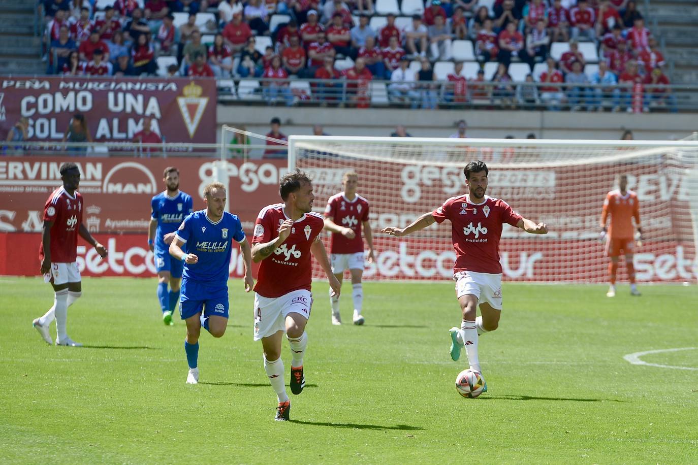 La victoria del Real Murcia frente al Melilla, en imágenes