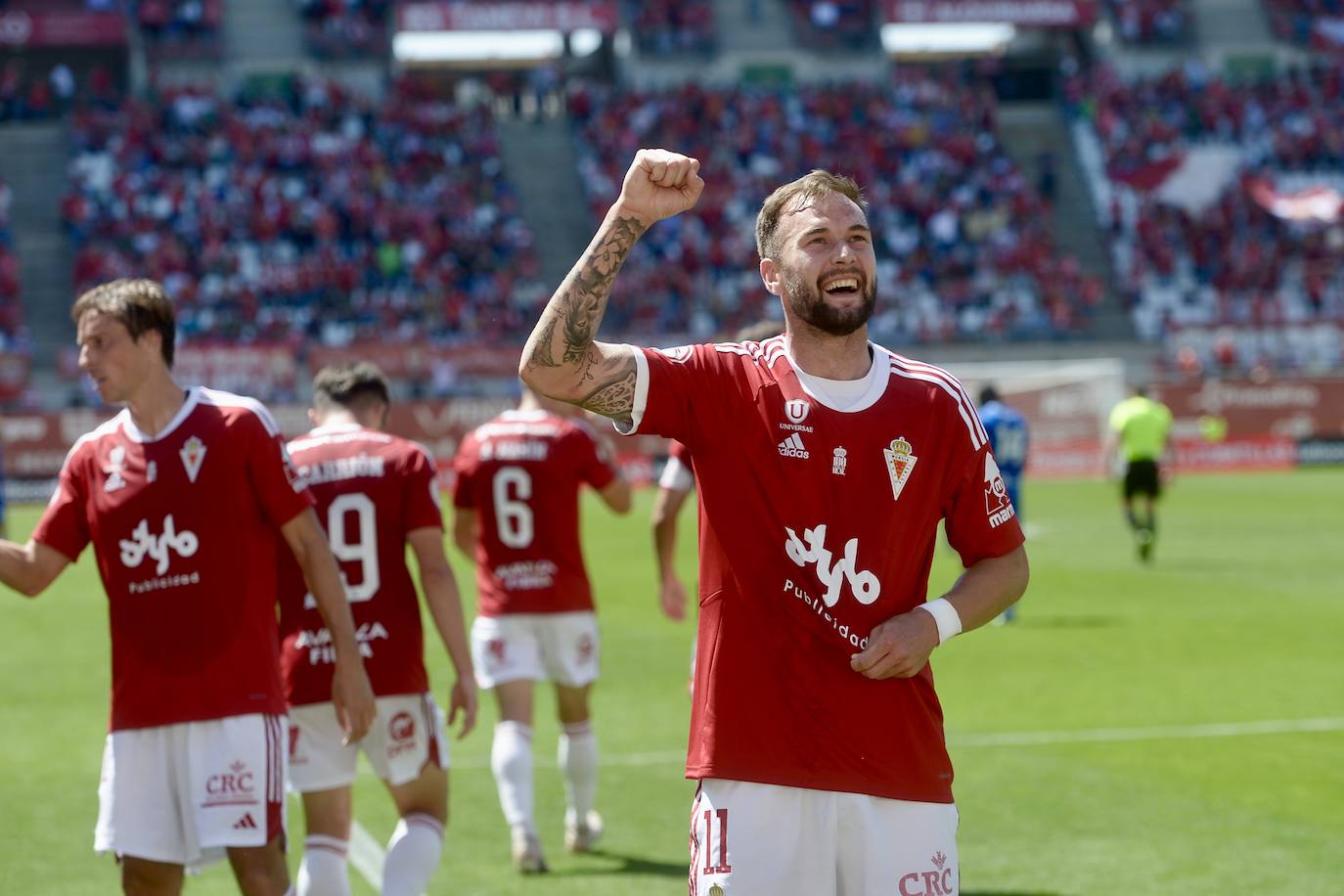 La victoria del Real Murcia frente al Melilla, en imágenes