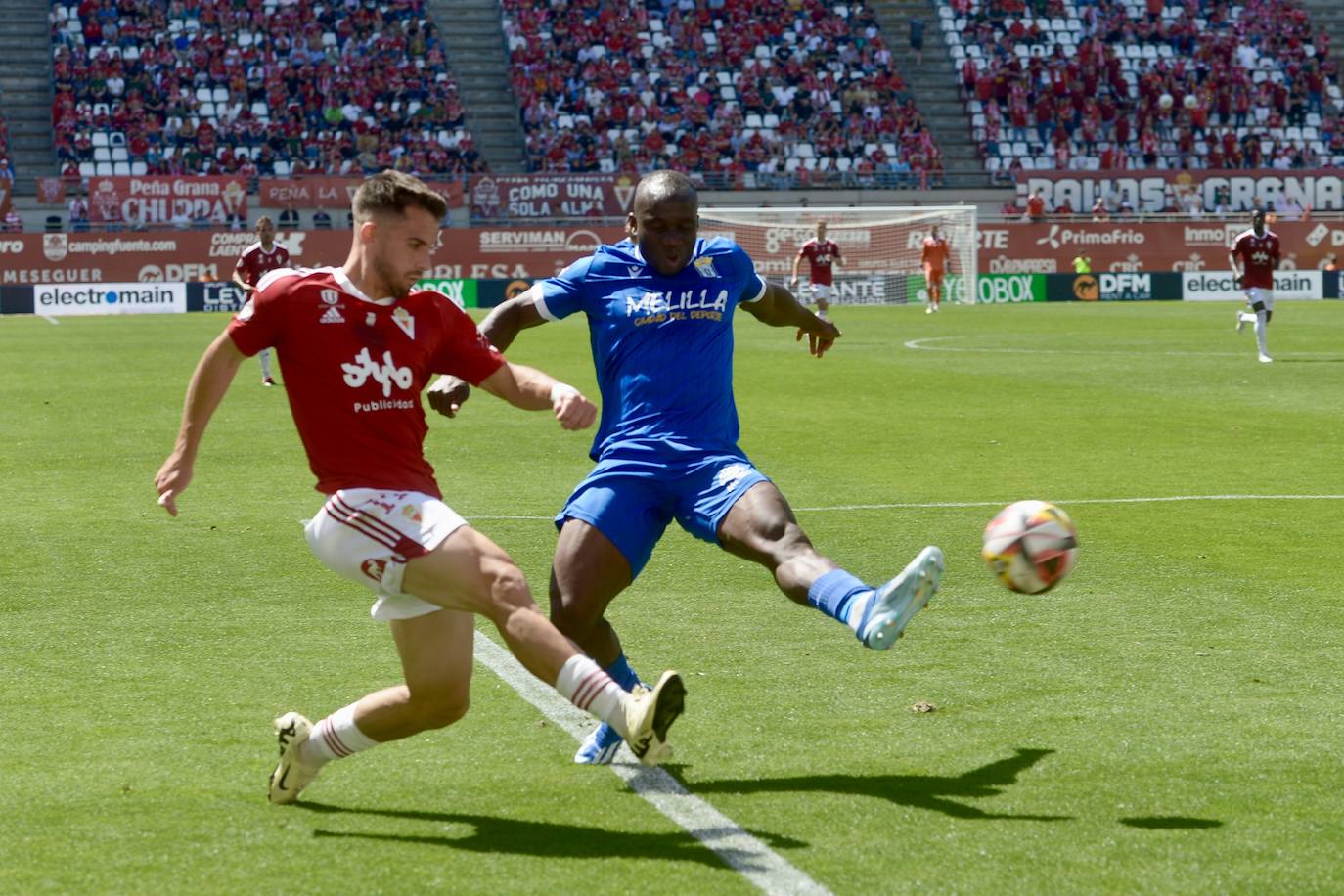 La victoria del Real Murcia frente al Melilla, en imágenes