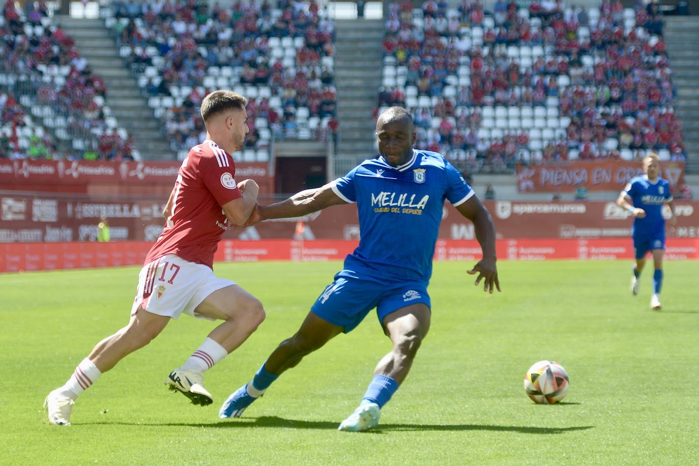 La victoria del Real Murcia frente al Melilla, en imágenes