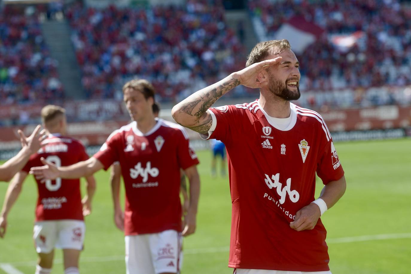 La victoria del Real Murcia frente al Melilla, en imágenes