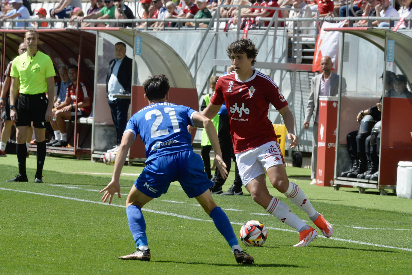 La victoria del Real Murcia frente al Melilla, en imágenes