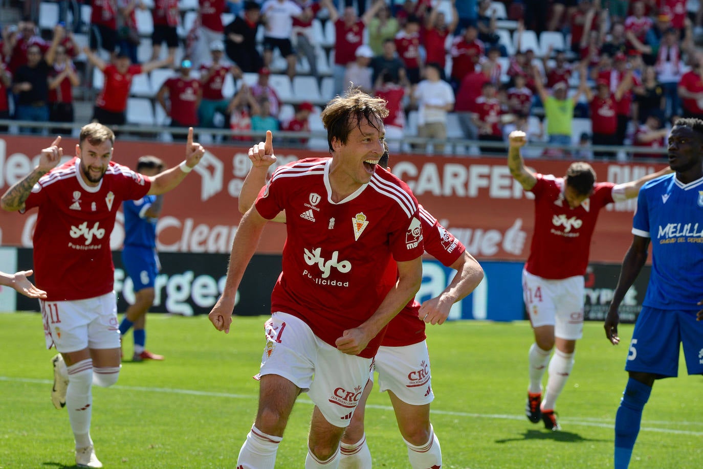 La victoria del Real Murcia frente al Melilla, en imágenes