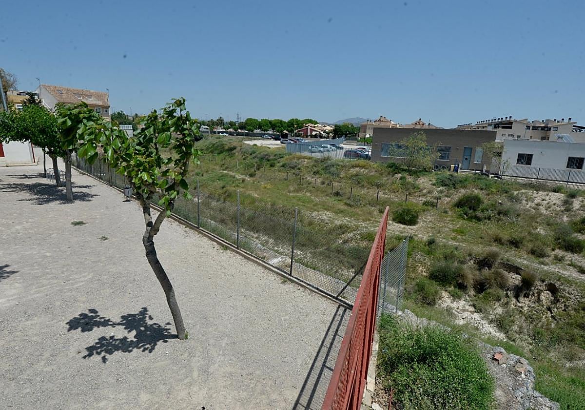 Tramo de la rambla de Churra sobre el que estaba previsto construir una pasarela.