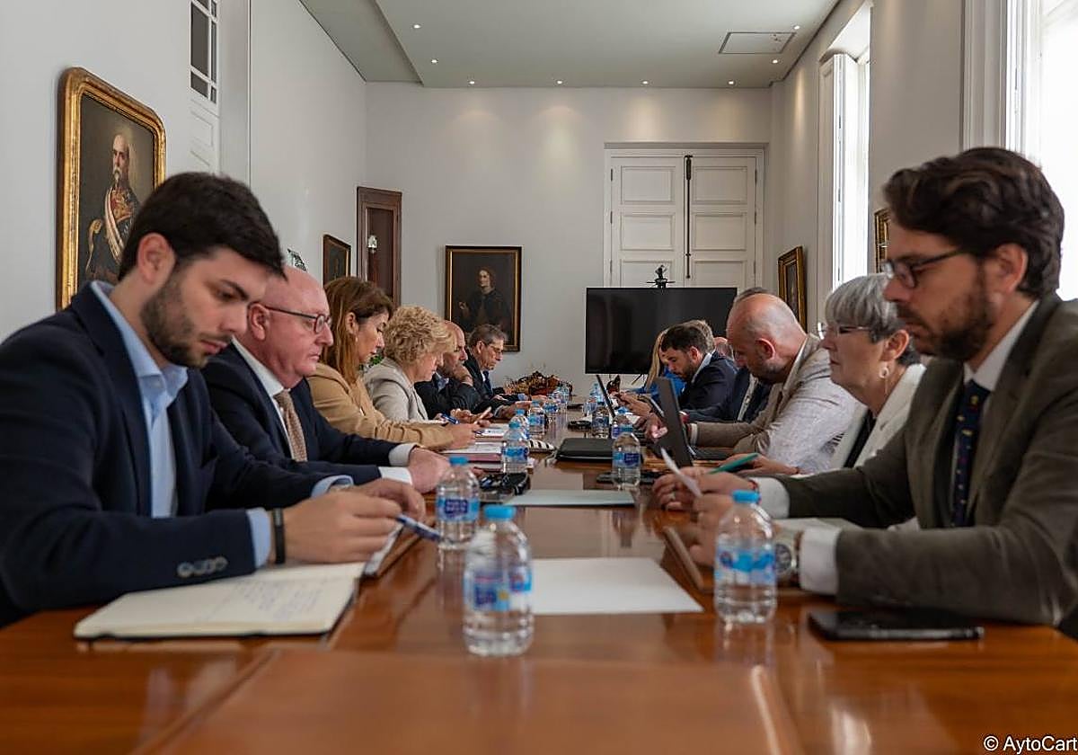 Reunión ayer de la Junta de Gobierno Local.