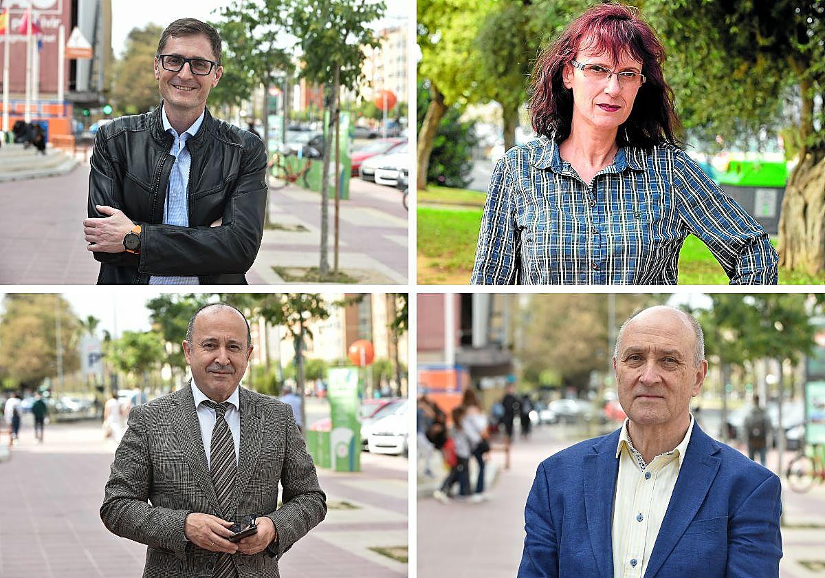 Óscar Aguirre, Begoña Merino, Javier Adán y Juan Alfonso de Celestino.