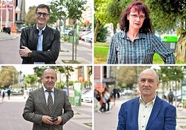 Óscar Aguirre, Begoña Merino, Javier Adán y Juan Alfonso de Celestino.