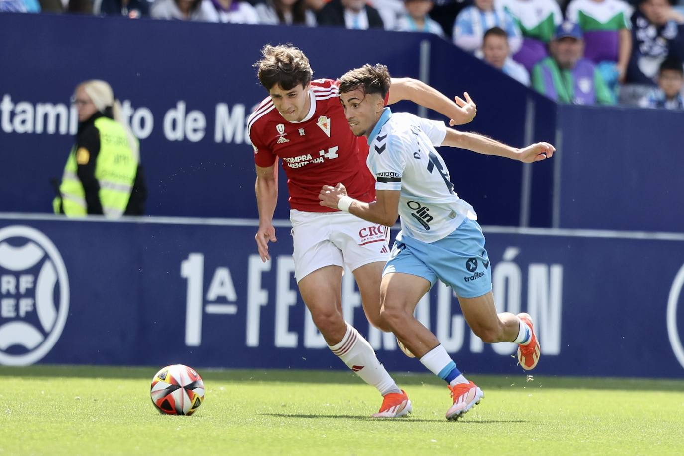 El empate del Real Murcia frente al Málaga, en imágenes