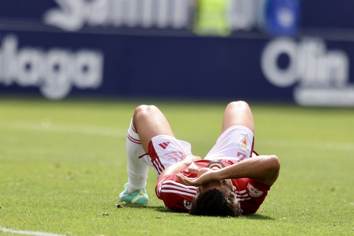 El empate del Real Murcia frente al Málaga, en imágenes