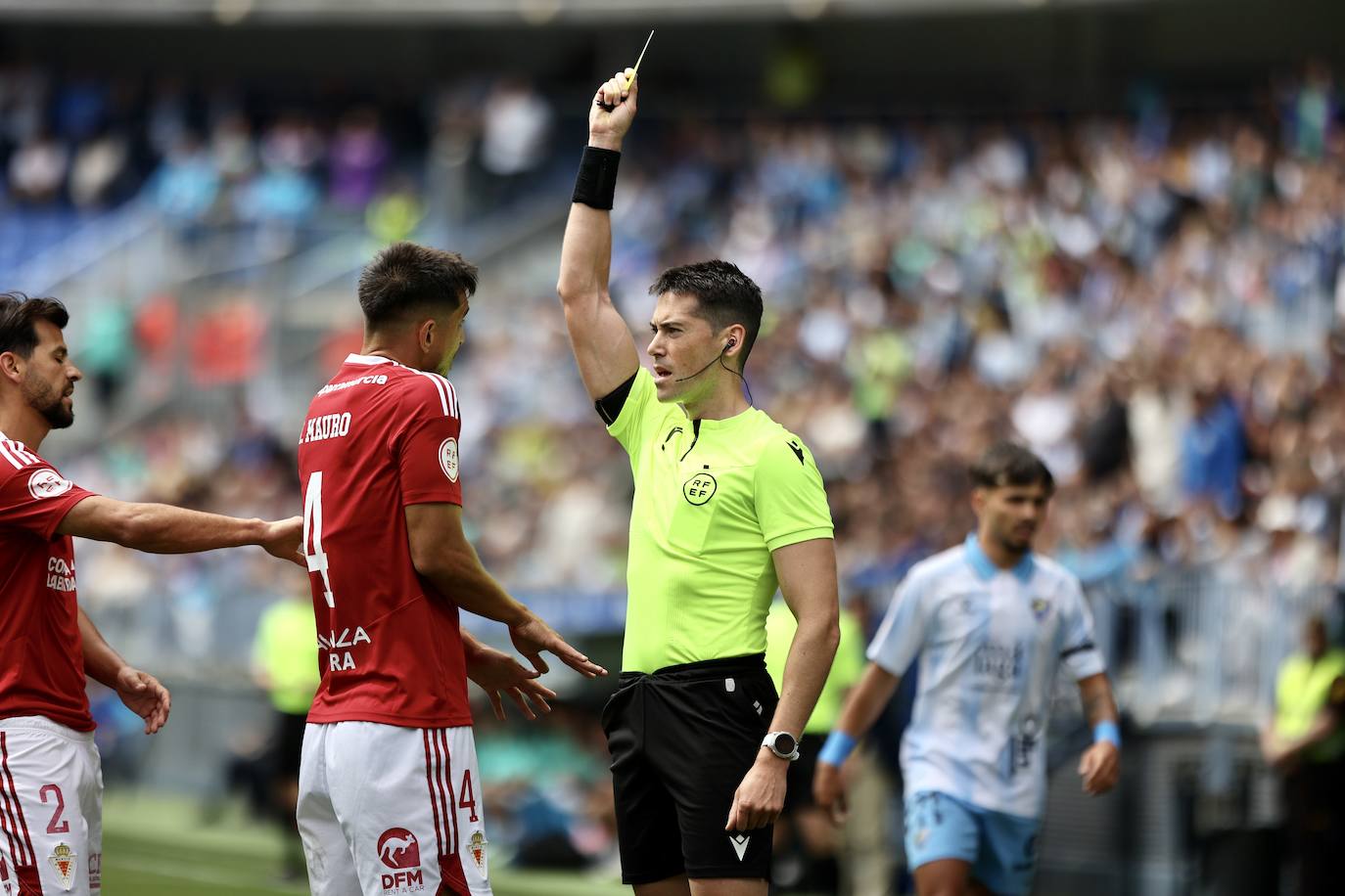 El empate del Real Murcia frente al Málaga, en imágenes