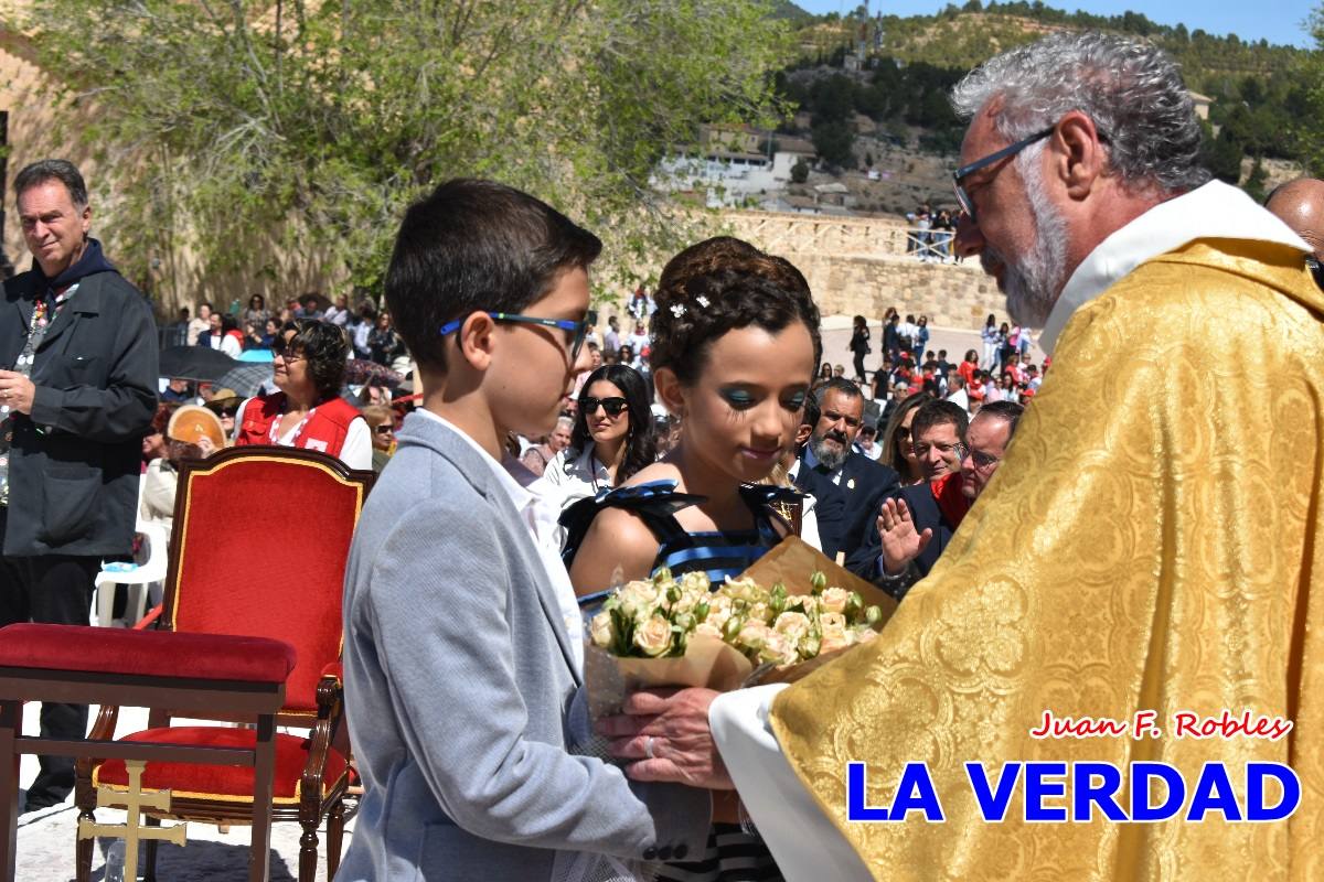 Flores de las peñas caballistas para la Vera Cruz en Caravaca
