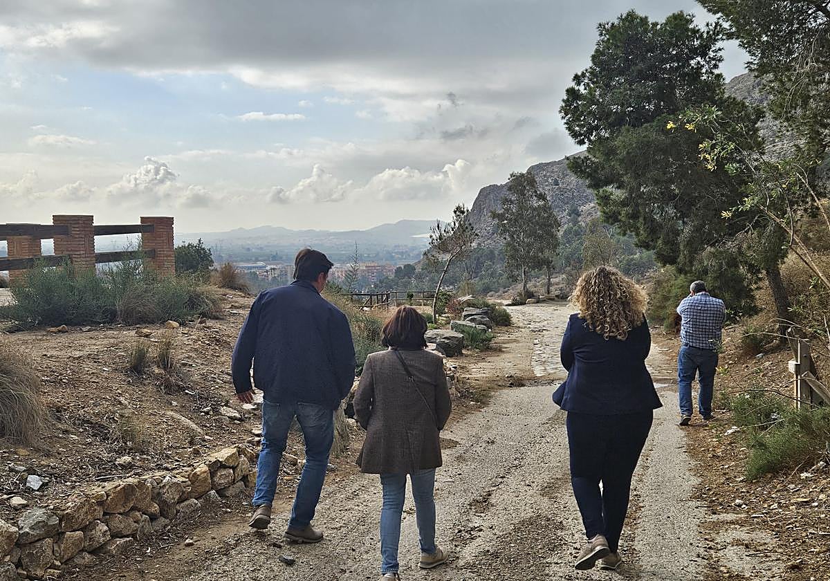 Visita de la concejal de Medio Ambiente al mirador del Palmeral.