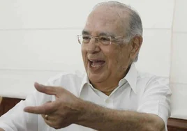 Raimundo González Frutos, en una entrevista para LA VERDAD, en 2009.