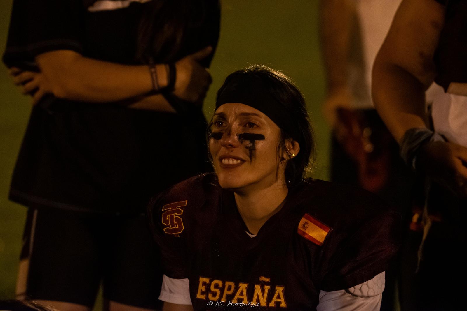 Cristina Pérez durante un entrenamiento.