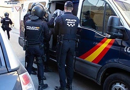 Agentes de la Policía Nacional, en una imagen de archivo.