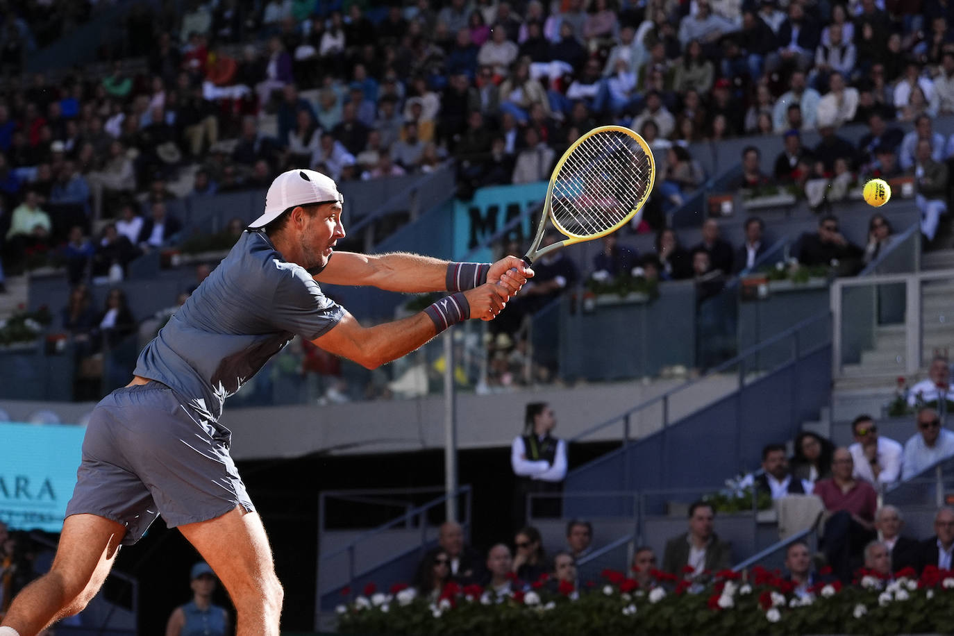 Las imágenes del partido entre Alcaraz y Struff en el Mutua Madrid Open