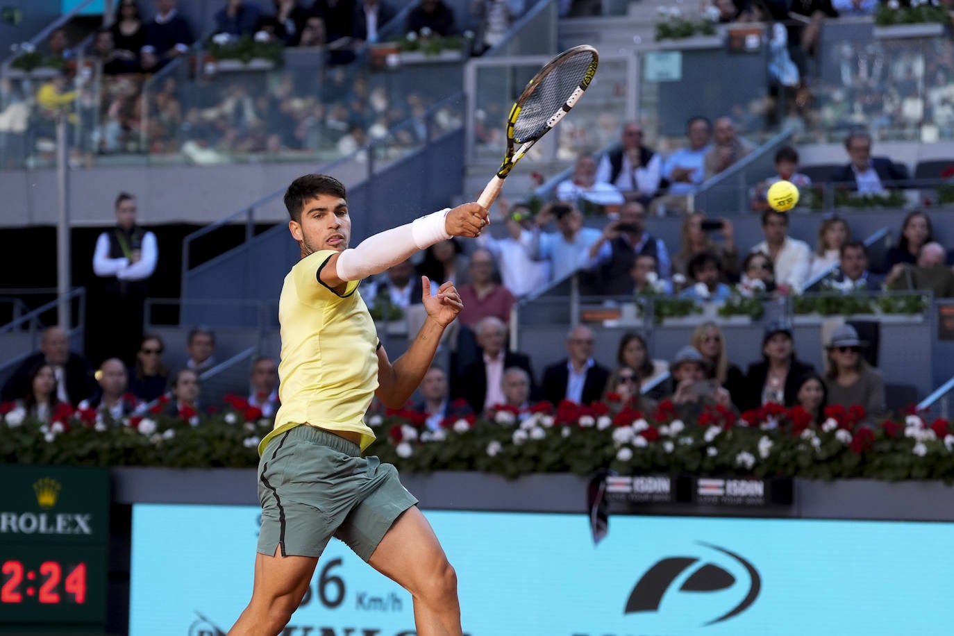 Las imágenes del partido entre Alcaraz y Struff en el Mutua Madrid Open