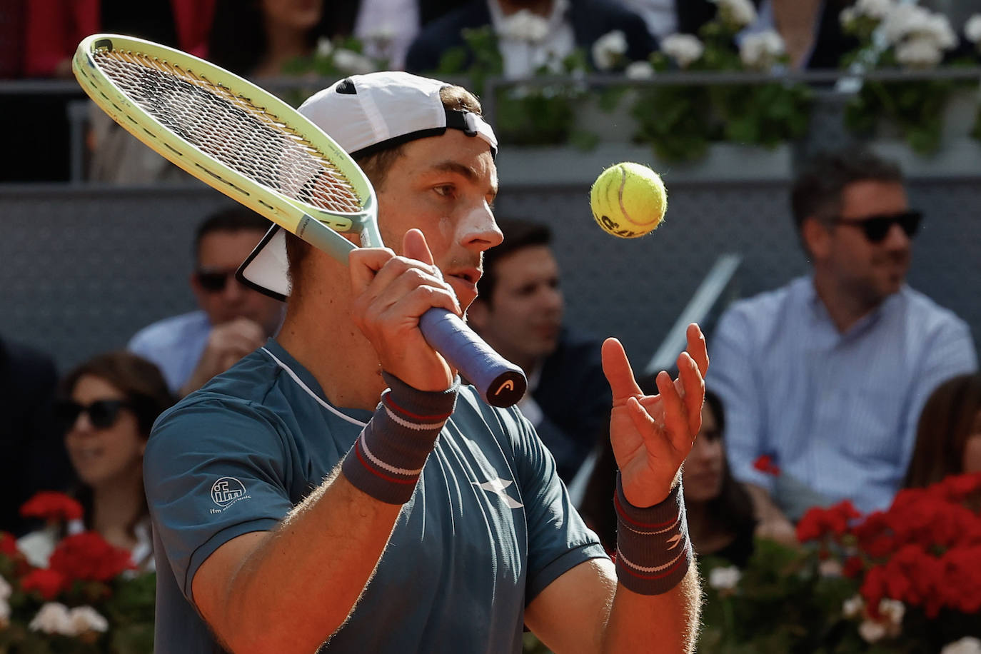 Las imágenes del partido entre Alcaraz y Struff en el Mutua Madrid Open