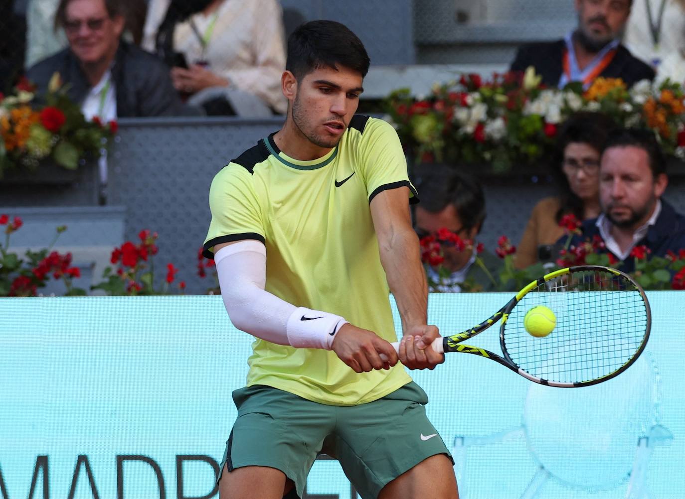 Las imágenes del partido entre Alcaraz y Struff en el Mutua Madrid Open