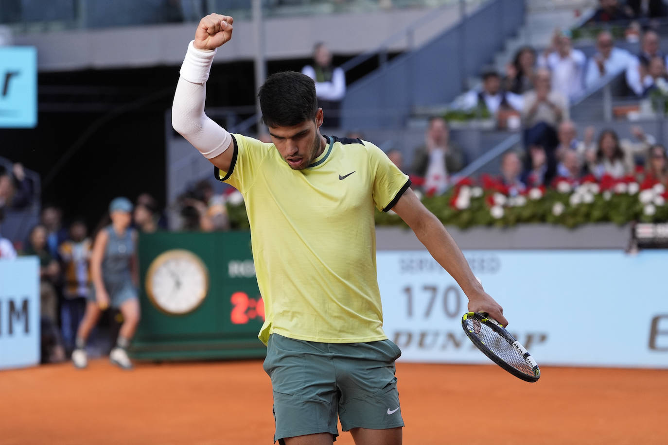 Las imágenes del partido entre Alcaraz y Struff en el Mutua Madrid Open