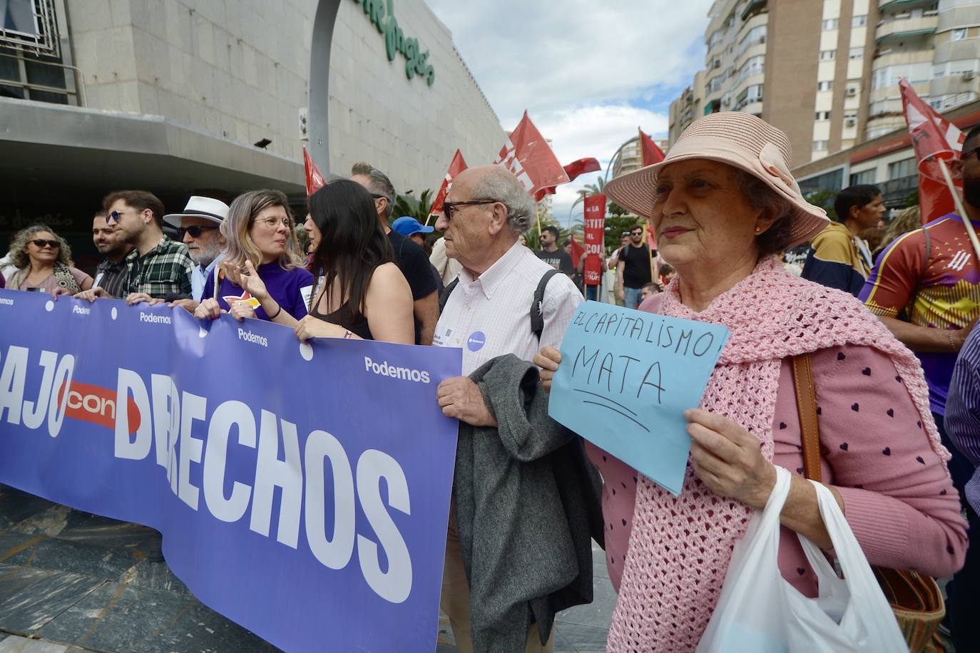 Manifestación del 1 de Mayo del 2024 en Murcia, en imágenes