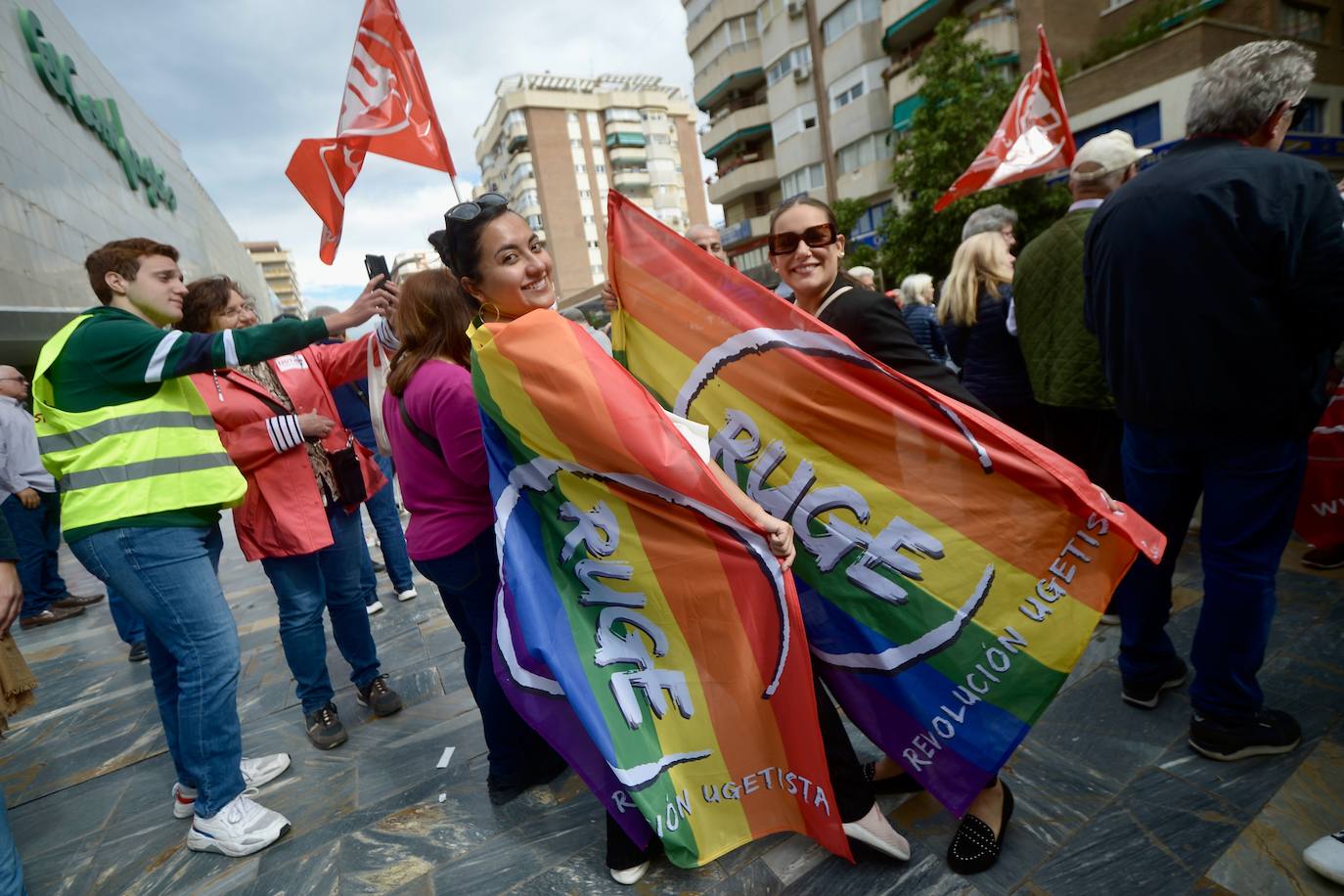 Manifestación del 1 de Mayo del 2024 en Murcia, en imágenes