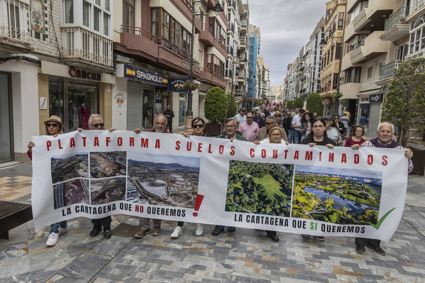 Manifestación del 1 de Mayo de 2024 en Cartagena, en imágenes