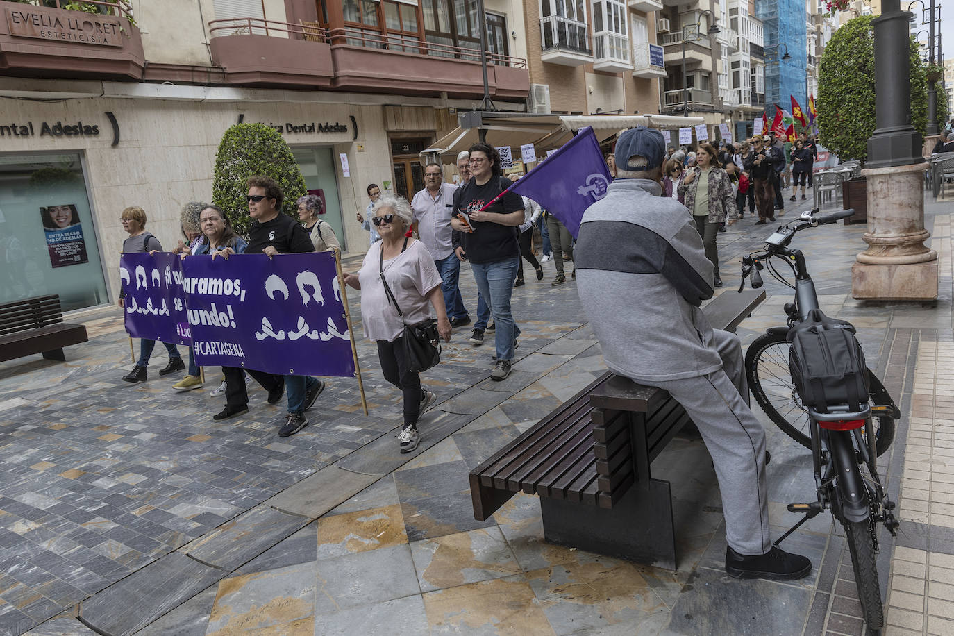 Manifestación del 1 de Mayo de 2024 en Cartagena, en imágenes